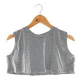 Camiseta crop deportiva