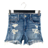 Short mini en denim stretch