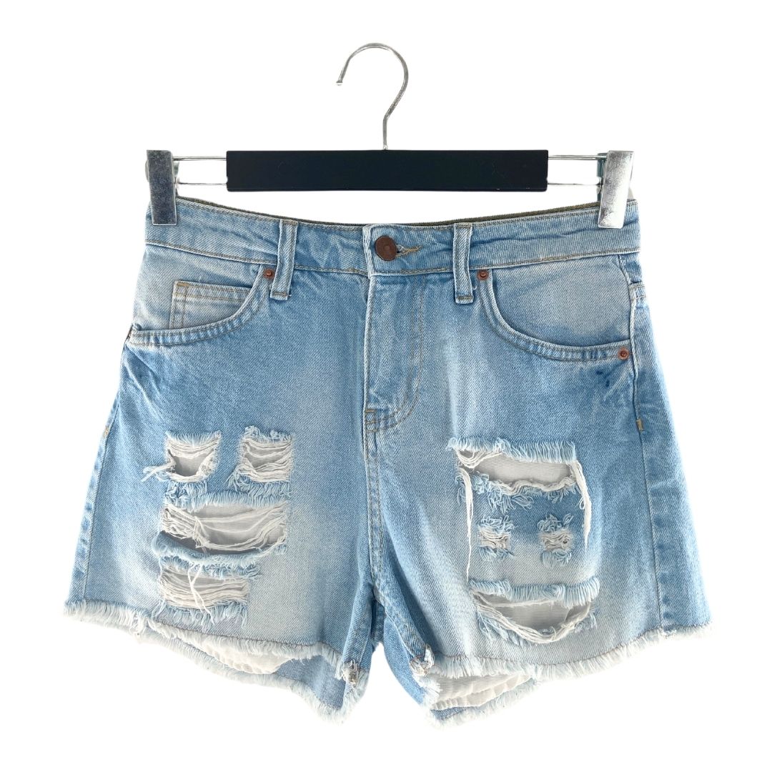 Short mini en denim rigido