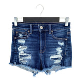 Short mini en denim stretch