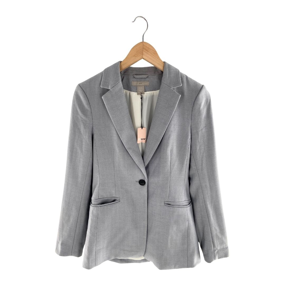 Blazer con textura y abertura