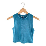 Blusa crop sleeveless