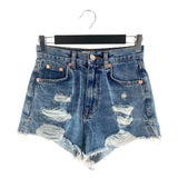 Short mini en denim wash