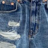 Short mini en denim wash