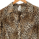 Blusa translúcida animal print