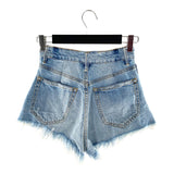 Short mini en denim wash