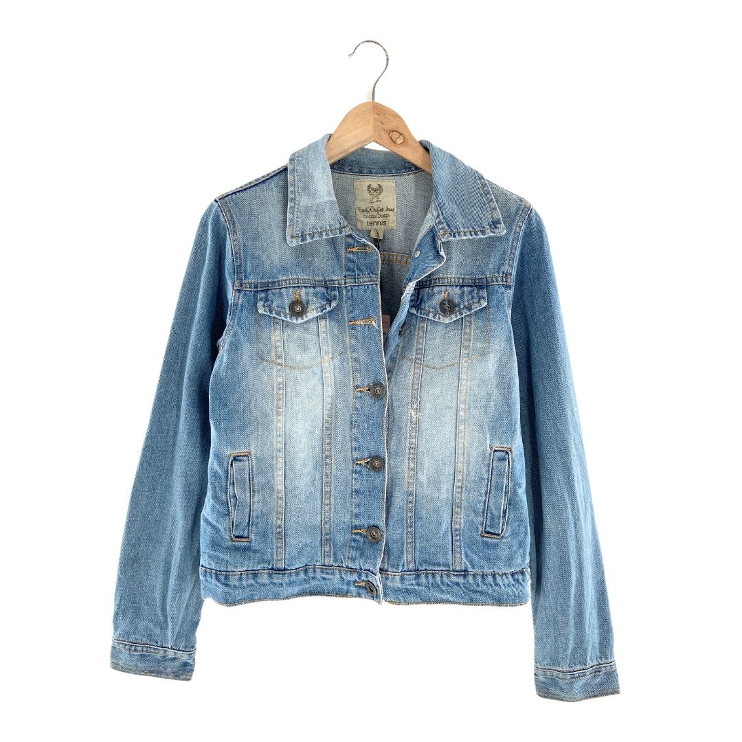 Chaqueta en denim wash