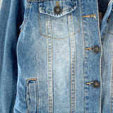 Chaqueta en denim wash