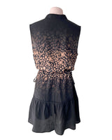 Vestido animal print 100% seda