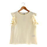 Blusa sleeveless con textura