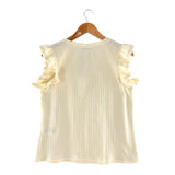 Blusa sleeveless con textura