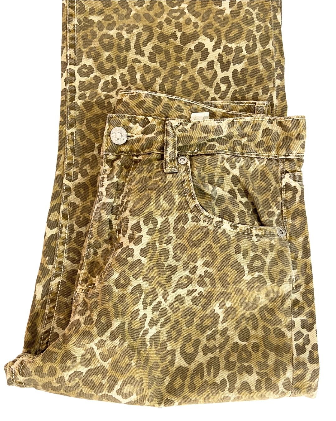 Jean wide leg animal print