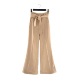 Pantalon wide leg con cinturon