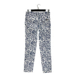 Pantalon recto print flores