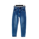 Jean stretch straigth tiro alto