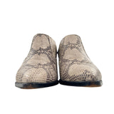 Botines en cuero animal print