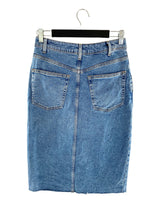 Falda midi stretch en denim