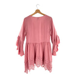 Blusa oversize con guipure