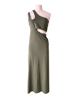 Maxi vestido licrado cut out