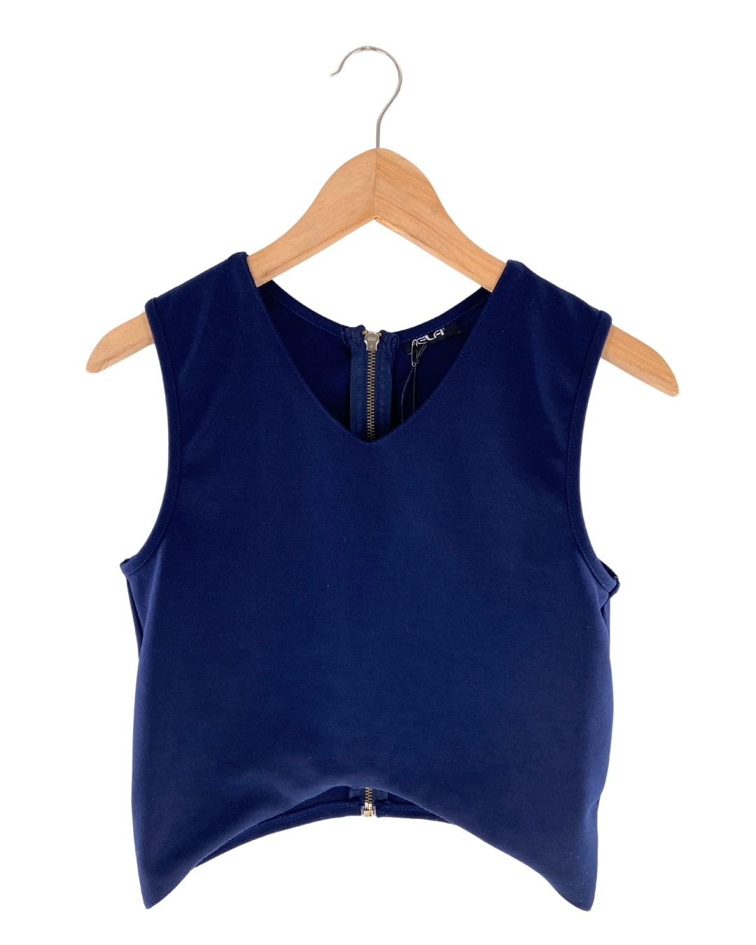 Blusa crop sleeveless