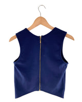 Blusa crop sleeveless