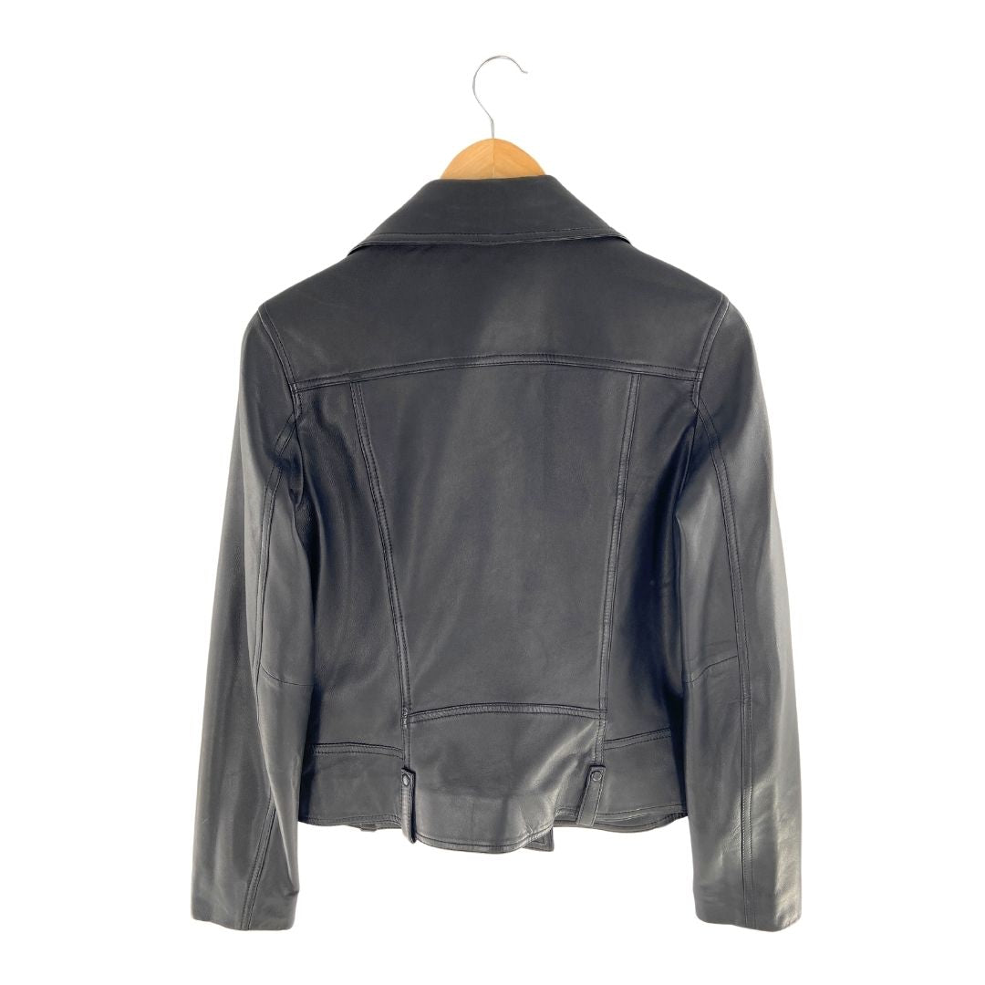 Chaqueta tipo en biker en piel