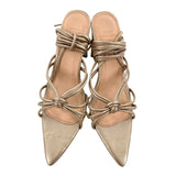 Stilletos con textura lace up