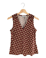 Blusa sleeveless print