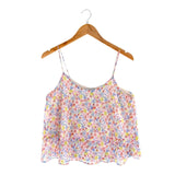 Blusa de tiras print flores