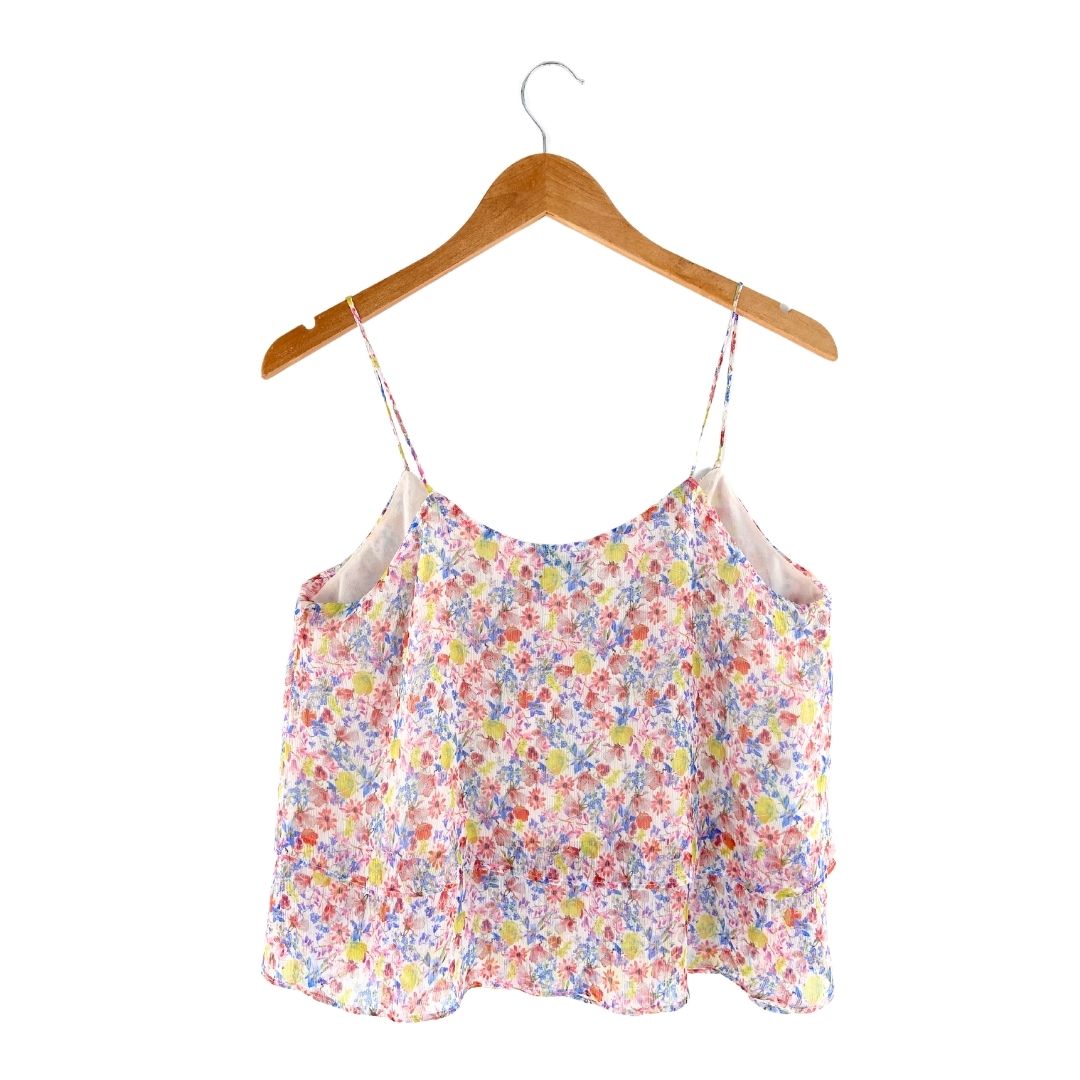 Blusa de tiras print flores