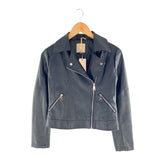 Chaqueta biker efecto piel