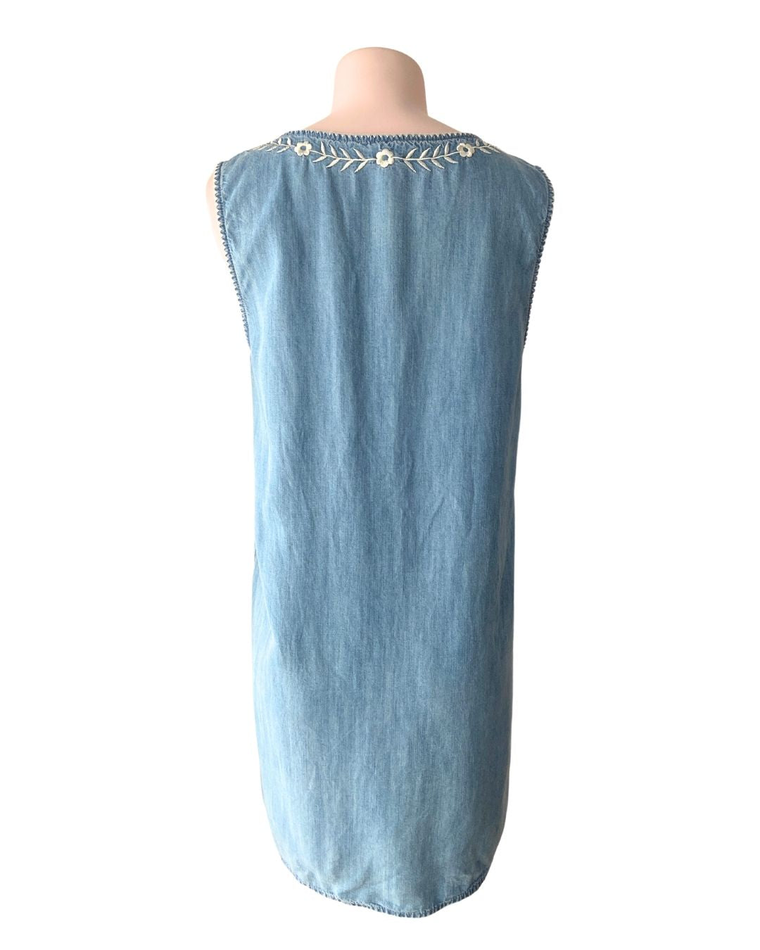 Vestido efecto denim