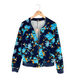 Chaqueta bomber print flores