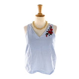 Blusa sleeveless cuello V