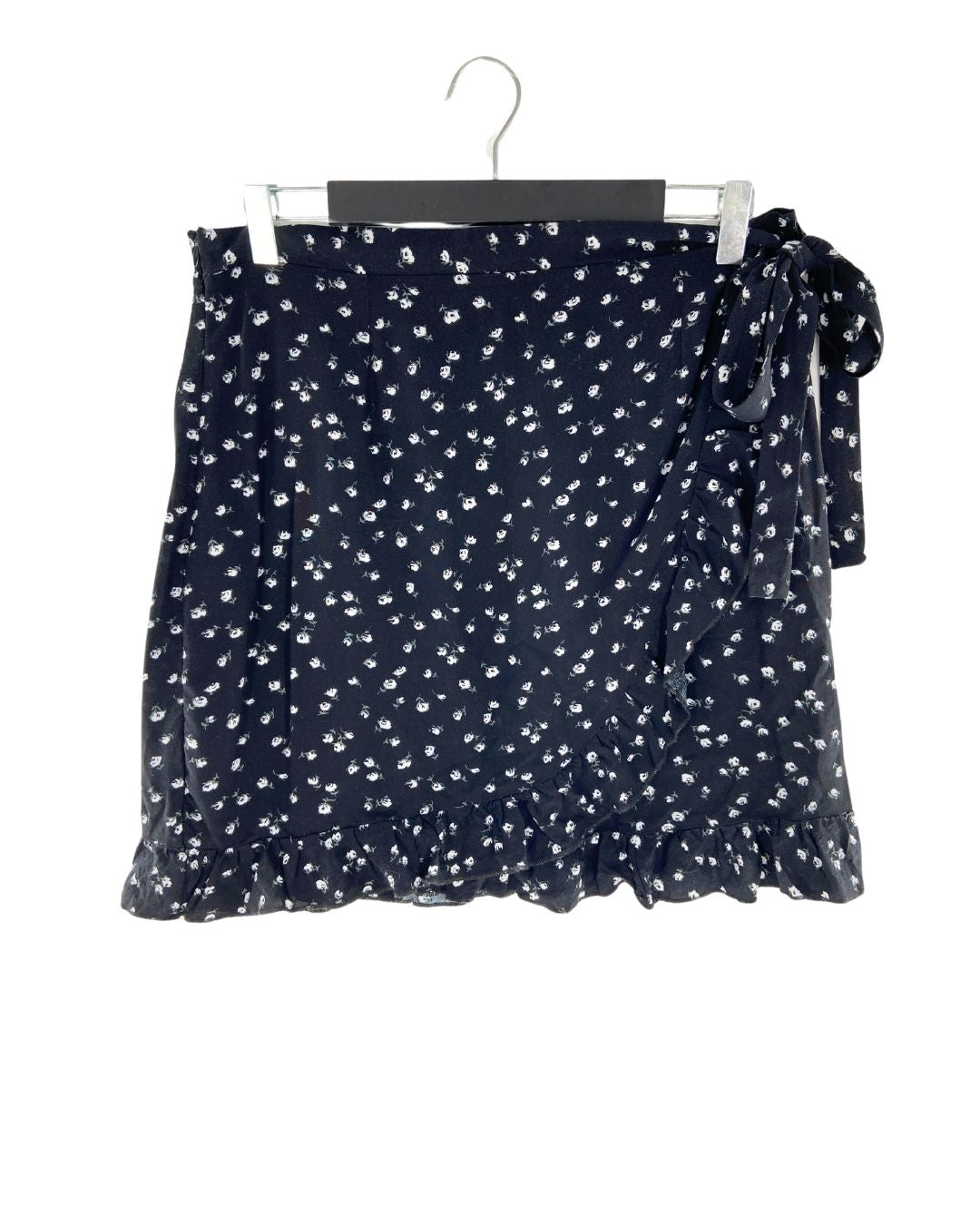 Falda mini wrap print flores