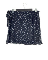 Falda mini wrap print flores