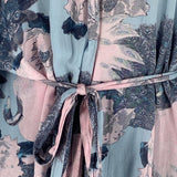 Kimono print con cinturon