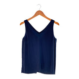 Blusa sleeveless plisada